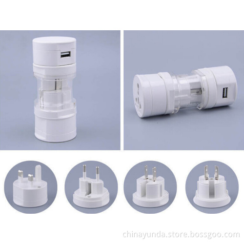 Universal All in One World Travel Adapter with USB Power AU EU UK US
